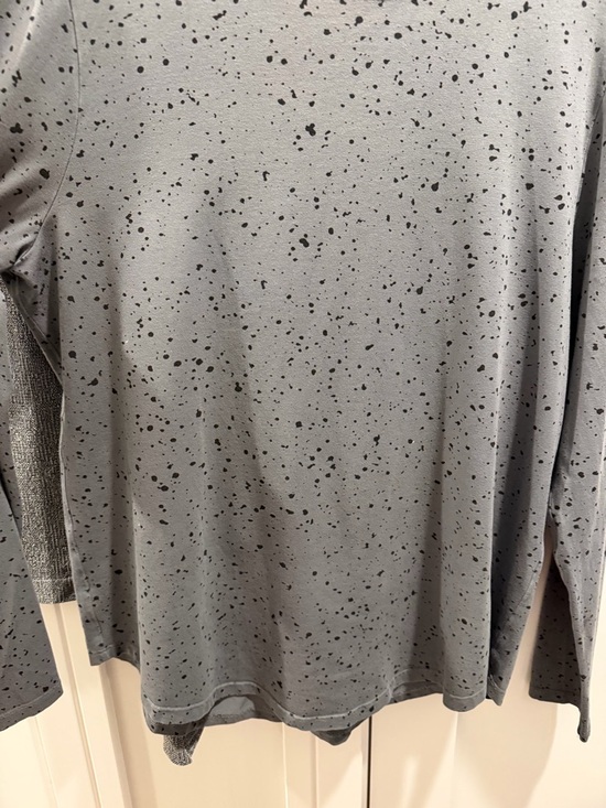 Lululemon Love Long Sleeve Shirt *Splatter Revitalize Splatter Anchor Black - Picture 7 of 9